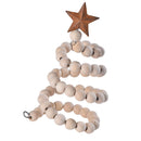 Xmas Tree Desktop Decor Iron Wood Creative Xmas Tree Table Ornament for Present Home