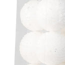 12pcs Xmas Ball Ornament Creative Lightweight Foam Xmas Tree Decorative Ball for Wedding Home Commercial Decoration White