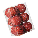 12pcs Xmas Ball Ornament Creative Lightweight Foam Xmas Tree Decorative Ball for Wedding Home Commercial Decoration Red