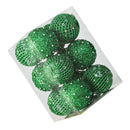12pcs Xmas Ball Ornament Creative Lightweight Foam Xmas Tree Decorative Ball for Wedding Home Commercial Decoration Green