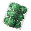 12pcs Xmas Ball Ornament Creative Lightweight Foam Xmas Tree Decorative Ball for Wedding Home Commercial Decoration Green