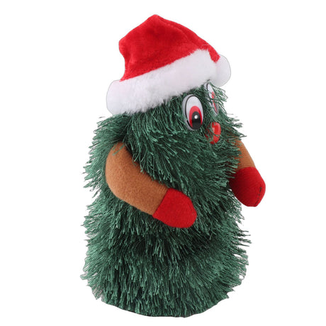Singing Dancing Xmas Tree Cute Interesting Rotating Electric Plush Xmas Tree Toy for Holiday S