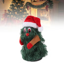 Singing Dancing Xmas Tree Cute Interesting Rotating Electric Plush Xmas Tree Toy for Holiday M