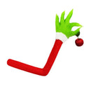 Xmas Tree Arm Decoration Cute Unique Festive Vibe Multipurpose Xmas Hanging Ornament for Home Party