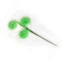 Xmas Tree Furry Picks Green Xmas Tree Topper Furry Spiral Curly Stems Ornament for Holiday Party