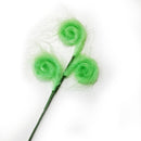 Xmas Tree Furry Picks Green Xmas Tree Topper Furry Spiral Curly Stems Ornament for Holiday Party