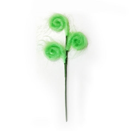 Xmas Tree Furry Picks Green Xmas Tree Topper Furry Spiral Curly Stems Ornament for Holiday Party