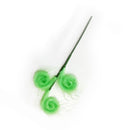 Xmas Tree Furry Picks Green Xmas Tree Topper Furry Spiral Curly Stems Ornament for Holiday Party