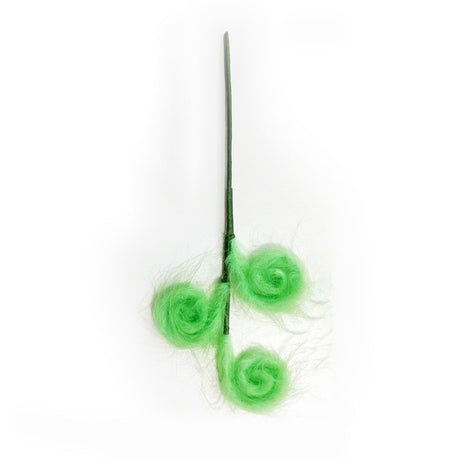 Xmas Tree Furry Picks Green Xmas Tree Topper Furry Spiral Curly Stems Ornament for Holiday Party