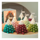 Xmas Tree Shaped Candle Multifunctional Aromatherapy Holiday Decorative Candle for Home and Photography Xmas Red
