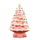 Xmas Tree Decoration Resin Exquisite Xmas Tree Figurine Statue Home Decor Gift 15cm Rose