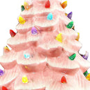 Xmas Tree Decoration Resin Exquisite Xmas Tree Figurine Statue Home Decor Gift 15cm Rose
