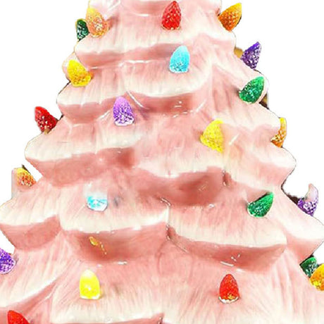 Xmas Tree Decoration Resin Exquisite Xmas Tree Figurine Statue Home Decor Gift 15cm Rose