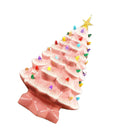 Xmas Tree Decoration Resin Exquisite Xmas Tree Figurine Statue Home Decor Gift 15cm Rose