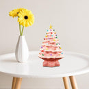 Xmas Tree Decoration Resin Exquisite Xmas Tree Figurine Statue Home Decor Gift 15cm Rose