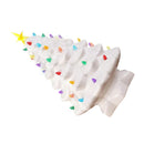 Xmas Tree Decoration Resin Exquisite Xmas Tree Figurine Statue Home Decor Gift 15cm White