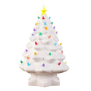 Xmas Tree Decoration Resin Exquisite Xmas Tree Figurine Statue Home Decor Gift 15cm White