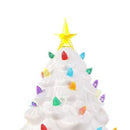 Xmas Tree Decoration Resin Exquisite Xmas Tree Figurine Statue Home Decor Gift 15cm White