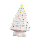 Resin Xmas Tree Exquisite Miniature Xmas Tree Figurines Holiday Decoration for Window Tabletop Yard 11.8 Inch White