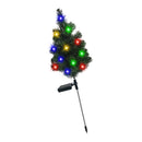 Solar Xmas Tree Stake Light Water Proof Outdoor LED Color Lighted Xmas Tree for Garden Courtyard Landscape