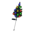 Solar Xmas Tree Stake Light Water Proof Outdoor LED Color Lighted Xmas Tree for Garden Courtyard Landscape