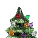 Xmas Tree Night Light Ceramic Decorative Plug in Tree Nightlight Xmas Decor for Bedside Tables Study Rooms Living Rooms Green