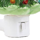 Xmas Tree Night Light Ceramic Decorative Plug in Tree Nightlight Xmas Decor for Bedside Tables Study Rooms Living Rooms Green
