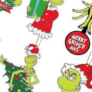 24pcs Xmas Tree Green Monster Ornaments Unique Handmade Wooden Green Monster Xmas Tree Decor for Window Wall