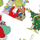 24pcs Xmas Tree Green Monster Ornaments Unique Handmade Wooden Green Monster Xmas Tree Decor for Window Wall