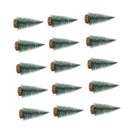 15 Pcs Miniature Xmas Tree White Snow Home Decoration Multi Purpose Desktop Mini Pine Tree for Indoor Party 7.9in