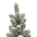 17.72in Desktop Flocking Xmas Tree Simulation Space Saving Reusable Xmas Tabletop Decoration for Festival Indoor