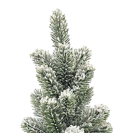 17.72in Desktop Flocking Xmas Tree Simulation Space Saving Reusable Xmas Tabletop Decoration for Festival Indoor