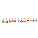 Xmas Advent Calendar Bracelets for Girls Xmas Countdown Calendar DIY Jewelry Making Kit Blind Box Charm Beads Pendants Bracelets for Kids Women Red Xmas Tree