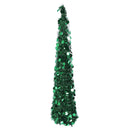 4.9ft PET Pop Up Xmas Tree Artificial Xmas Tree Folding Holiday Party Decoration for Indoor Home Office Decor Green