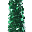 4.9ft PET Pop Up Xmas Tree Artificial Xmas Tree Folding Holiday Party Decoration for Indoor Home Office Decor Green