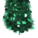 4.9ft PET Pop Up Xmas Tree Artificial Xmas Tree Folding Holiday Party Decoration for Indoor Home Office Decor Green