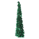 4.9ft PET Pop Up Xmas Tree Artificial Xmas Tree Folding Holiday Party Decoration for Indoor Home Office Decor Green