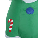 4.9FT Inflatable Xmas Tree LED Lighted 210T Polyester IP44 Water Resistant Blow Up Xmas Tree Yard Decor with Music for Outdoor Lawn Garden Party EU Plug 220 to 240V
