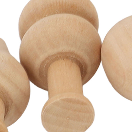 2 Set Unfinished Wooden Trees to Paint Mini Blank Peg Xmas Tree Home Holiday Toy Pendant Wood Decoration