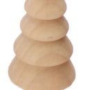 2 Set Unfinished Wooden Trees to Paint Mini Blank Peg Xmas Tree Home Holiday Toy Pendant Wood Decoration