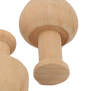 2 Set Unfinished Wooden Trees to Paint Mini Blank Peg Xmas Tree Home Holiday Toy Pendant Wood Decoration
