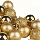 24pcs 1.18in Xmas Balls Ornaments for Xmas Tree Shatterproof Xmas Hanging Balls for Holiday Wedding Party Decoration Glitter Matte Glossy Gold