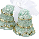 3pcs Xmas Hanging Decor Xmas Tree Bell Star Shape Ornaments for Stair Door Escalator Doorway