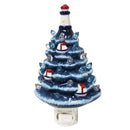 LED Xmas Tree Night Light Warm White Retro Ocean Themed Lighthouse Plug In Xmas Night Light for Holiday Decoration