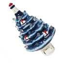 LED Xmas Tree Night Light Warm White Retro Ocean Themed Lighthouse Plug In Xmas Night Light for Holiday Decoration