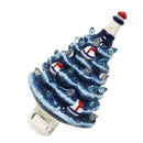 LED Xmas Tree Night Light Warm White Retro Ocean Themed Lighthouse Plug In Xmas Night Light for Holiday Decoration
