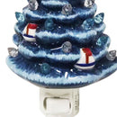 LED Xmas Tree Night Light Warm White Retro Ocean Themed Lighthouse Plug In Xmas Night Light for Holiday Decoration
