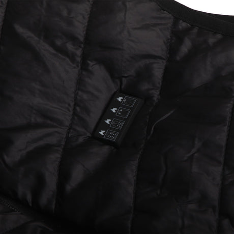 Heated Vest with USB Port Black 4 Control 17 Zone Heating Smart Heating Vest for Outdoor Motorcycle Camping