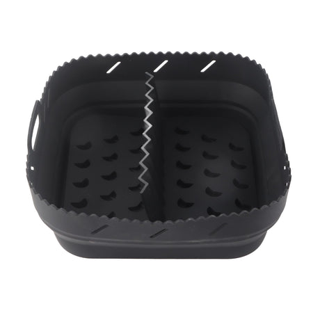 Square Air Fryer Silicone Baking Pan with Silicone Mat Air Fryer Pan