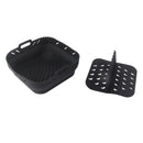 Square Air Fryer Silicone Baking Pan with Silicone Mat Air Fryer Pan